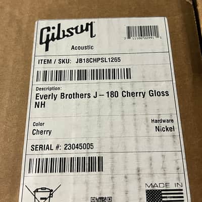 2025 Gibson Custom Everly Brothers J-180 Acoustic Guitar Cherry Red image 17