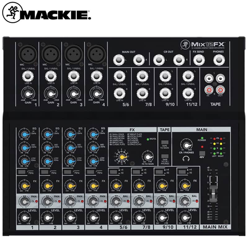 Mackie 12-Channel Compact Mixer with Effects Refurbished image 1