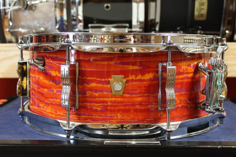 Ludwig 5x14 Legacy Model Jazz Festival Snare Drum in Mod Orange image 1