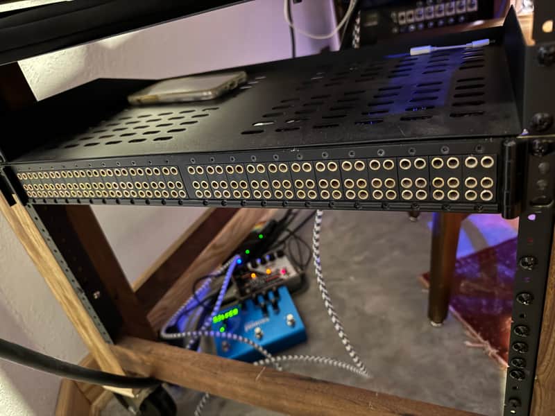 Switchcraft TT2W48MCF1 48-Point TT/Bantam Audio Patchbay + 14 TT Patch Cables – Made in USA image 1