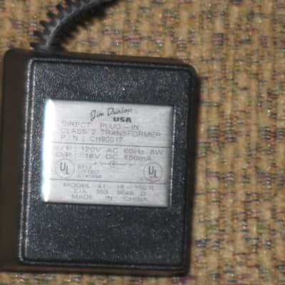 lightly used genuine Dunlop 18V adapter -  older version of ECB004 / ECB004US, part # CH90017, model # 41-18-150 R (late 1990s) image 3