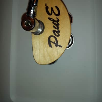 PaulE Drums 'The Art Of Percussion' Min-E 'Pro' Basswood Jingle Block with hihat clutch Oil Rubbed image 3