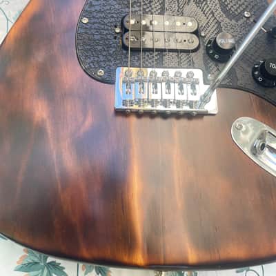 Custom Strat Style Partscaster - Shou Sugi Ban - SSH image 2