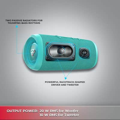 CERWIN-VEGA! VMGRN Powerful Bass,Speakers Bluetooth Wireless,Vega Mini Portable Bluetooth Speaker, Portable Wireless Speakers for Travel, Home, and Outdoor Use – Green image 5