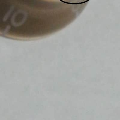 TWO very lightly used genuine Gibson Gold TOP HAT Knobs (ONLY 2 of the 4 knobs from PRHK-020 set are for sale) TOP Edge of ONE OF THE KNOBS has two very short very light nick image 19