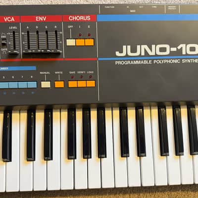 1984 Roland Juno-106 61-Key Programmable Polyphonic Synthesizer 1984 (all VCA/VCF chips replaced) with Hard Shell Case image 3
