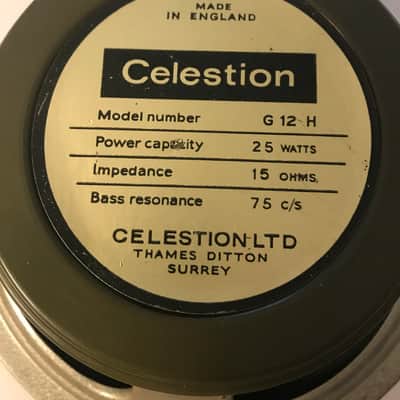 Celestion Greenback G12 H 1967 Grey /green image 14