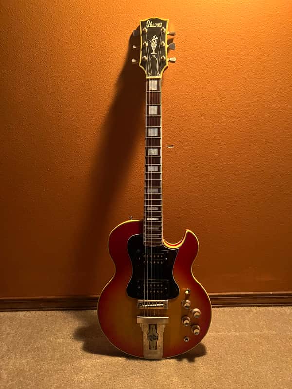 Ibanez 2399DX L-Style Solid Body 1974 - 1976 - Cherry Sunburst image 1
