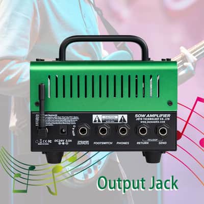 JOYO Bass Mini Amp Head 50 Watt Preamp Hybrid Tube Power Amplifier Head with 3 Band EQ & Bluetooth (No Sound,Need Extra Speaker) Badass image 5