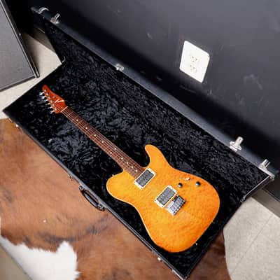 Tom Anderson Cobra Translucent Amber Burst with Binding image 13