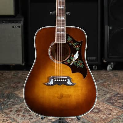 Gibson Dove Anniversary Limited Edition Acoustic/Electric Guitar - Cremona Burst with Hardshell Case image 4