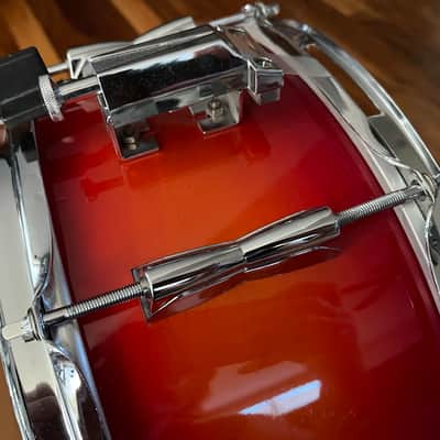 VEX 14 x 6.5 Inch Snare Drum Tequilla Burst Gradient Red Orange REMO Silentstroke Head image 5