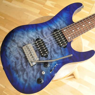 IBANEZ AZ427P2QM TUB Twilight Blue Burst / 7-String / AZ Premium Series / AZ427P2QM-TUB / I231100414 image 1
