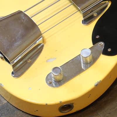 Unplayed! 2021 Fender Limited Edition Custom Shop 1951 Reissue Precision Bass Relic Aged Nocaster Blonde + COA OHSC image 7
