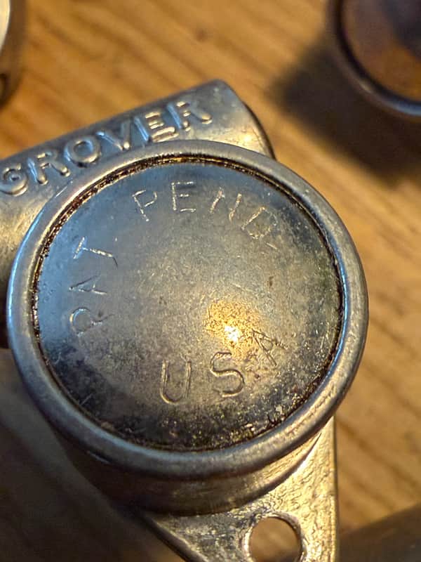 1950s Grover Rotomatic Tuners 3x3 Pat Pend USA - Nickel image 1
