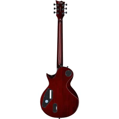 ESP LTD Deluxe EC-1000-QM Electric Guitar, See-Thru Black Cherry, Open Box (Very Good) image 6