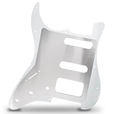 AxLabs Strat-style HSS 11-Hole Blank Pickguard - White image 2