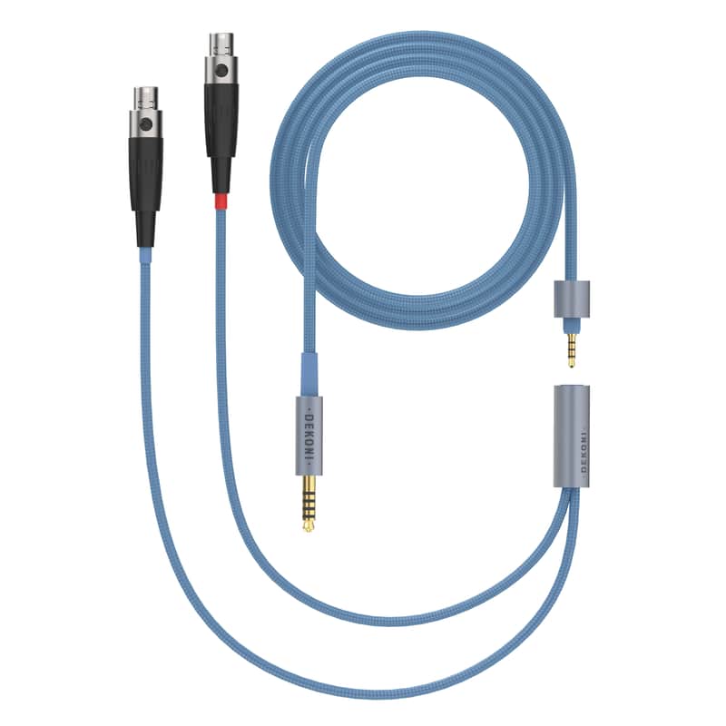 Dekoni Audio Ensemble 4.4mm 64" Nylon Wrapped Cable w/ 4-pin Mini XLR Connectors image 1