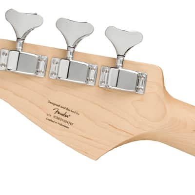 Squier Sonic Bronco Bass Maple Fingerboard White Pickguard Black image 6