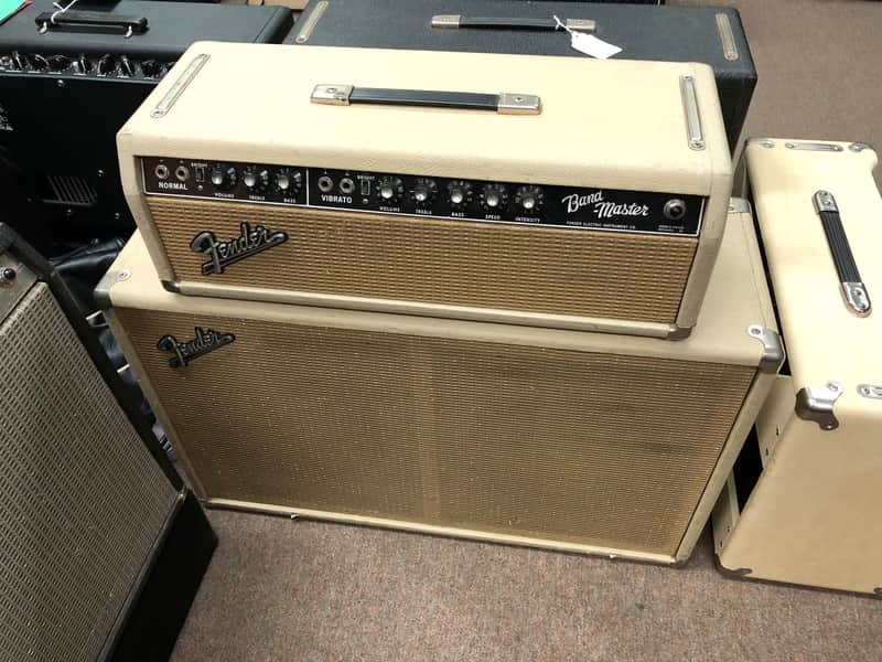 Pre-CBS Fender Band-Master Head & Cab 1964 - Blonde Tolex image 1