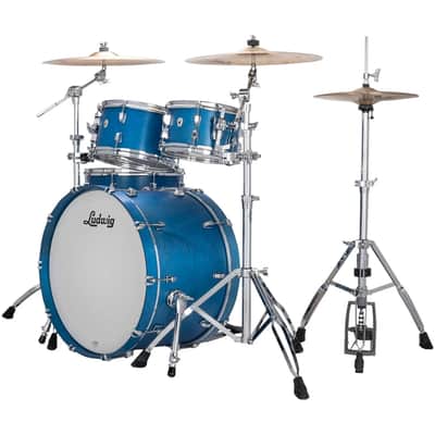 Ludwig Neusonic Rapid MOD2 22" 4 Piece Shell Pack, Satin Royal Blue (LN34204FTXPB) image 5