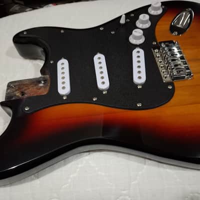 Stratocaster Body Fully Loaded Sunburst w/neck plate + Extras image 2