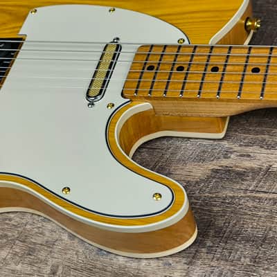 MyDream Partcaster Custom Built - Honey Gold Ash Chambered Alder Tapped Coil image 6