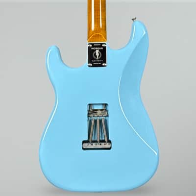 Morgan Electrics Double Cut Standard - CUSTOM - Sonic Blue image 8
