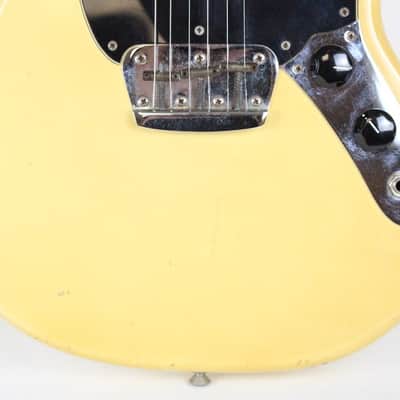 1976 Vintage Fender Musicmaster Guitar Olympic White Blonde All Original ~Rosewood~ USA 1970s CBS image 10