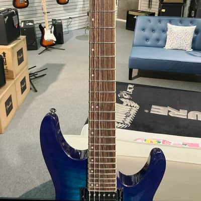 Ibanez S670QM S Series Electric Guitar - Sapphire Blue image 4
