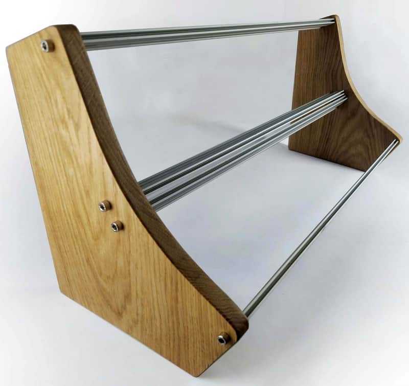 6U Oak Side Panels for Eurorack Case with 84hp rails+M3 nuts / 6U Cheeks image 1
