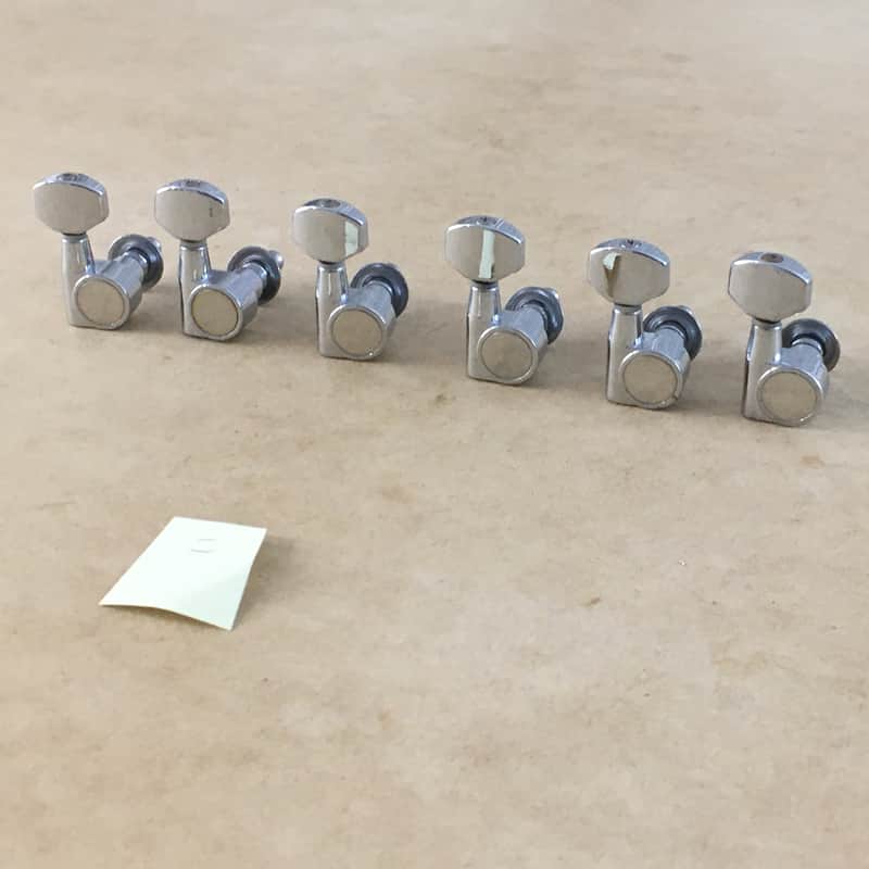 Vintage Genuine Fender Squier 2 Pin Mount Guitar Tuners Light Relic Drilled Post image 1