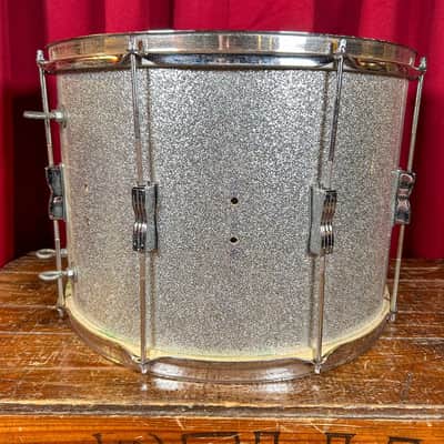 1970s Ludwig 12x17 Tenor Drum Silver Sparkle image 4