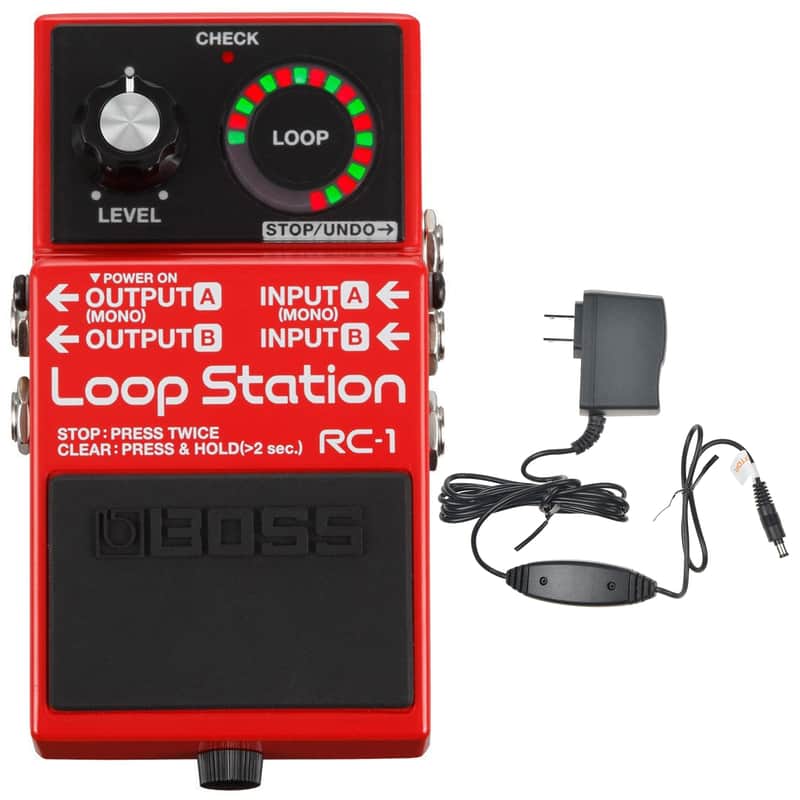 Boss RC-1 Loop Station Bundle w/ Boss PSA-120S2 Power Supply image 1