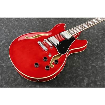 Ibanez AS Artcore AS7312 12-String Electric Guitar, Bound Rosewood Fretboard, Transparent Cherry Red image 4