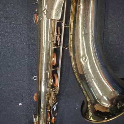 King Super 20 Bari Sax 1960 - Lacquered Brass image 9