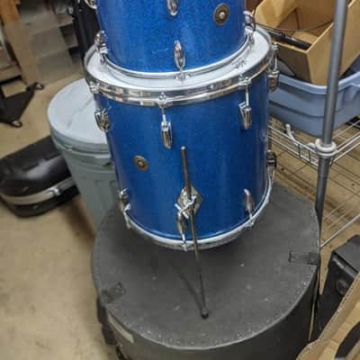 Gretsch Early '60s Round Badge Kit 12-16-20 1960 Blue Sparkle image 16