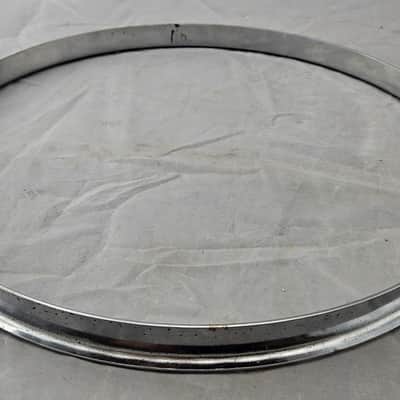Slingerland 13" Single Flange Stick Chopper Brass Hoop 1930s - Chrome Over Brass image 3