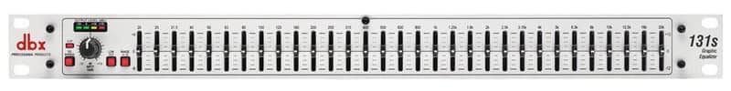 dbx 131s Single 31-Band Graphic Equalizer, 1/3-octave Constant Q frequency bands 15 Watts image 1