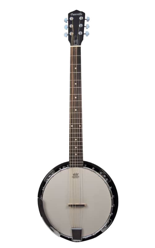 Danville BJ-006 6-String Guitar Banjo – Resonator Banjitar w/ Geared Tuners image 1