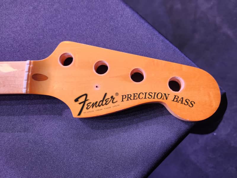 Fender Precision Fretless Maple Bass Neck 1972 - Glossy image 1