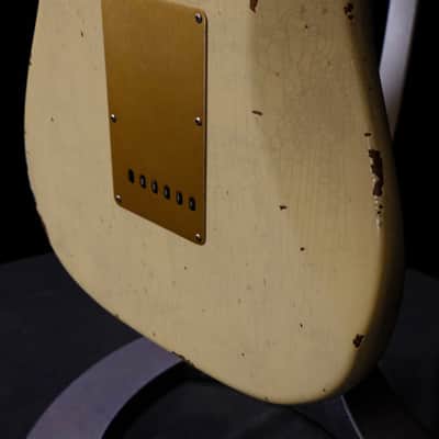 2024 Fender Custom Limited Edition Roasted "Big Head" Stratocaster® Relic® - Aged Vintage White image 15