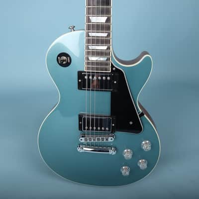 2019 Gibson Les Paul Modern Electric Guitar Faded Pelham Blue image 4