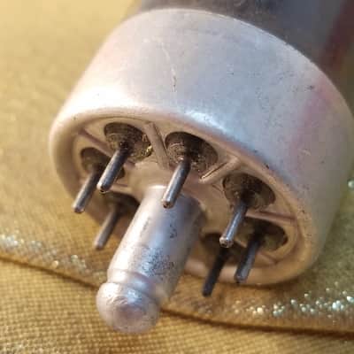 Sylvania Matched Pair (2) 7N7 Loktal tNOS AT1000 TESTED Vacuum Tubes greyglass T9 Bad Boy 3-hole dual triode (like 6SN7) 1952-1953 image 24