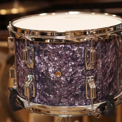 Rogers 12/14/18/5x14" Cleveland (Reissue) Drum Set - Purple Diamond Pearl image 13