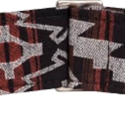 Genuine Fender 2" Wide Zion Guitar Strap, Black Aztec - 099-2132-551 image 6