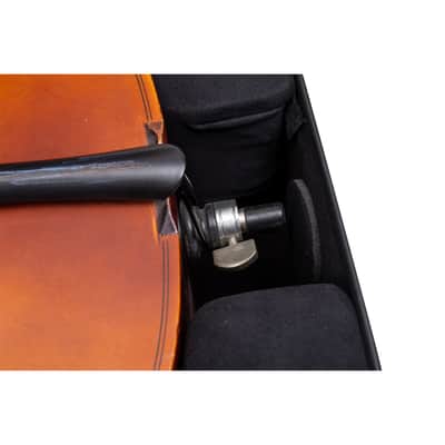 Crossrock 4/4 Cello Case, Carbon Fiber Composite with Wheels , Lightweight Flight Case image 12