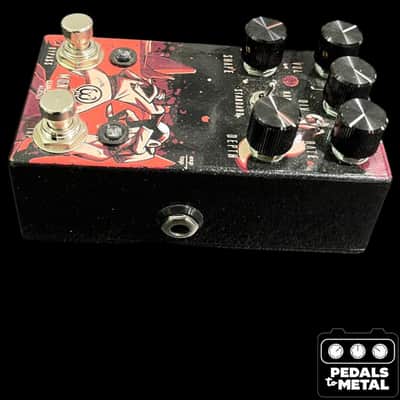 Walrus Audio Monument Harmonic Tap Tremolo V2 Limited Edition - Luna Series 2021 - Black / Red - X20273 image 4
