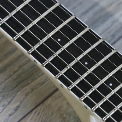 Rare! Dunable Asteroid Flying V  Limited 1 of a kind Psycho Guitar Las Vegas 2018 White (2274) image 11