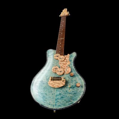 Jersey Girl Homemade Guitars Tapa-Verblet - 2025 - Holographic Blue - 25+ Year Old Carved-Maple Top. NEW, (Authorized Dealer) image 13